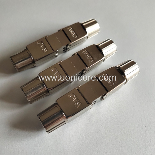 RJ45 CAT6 shielded toolless connector plug